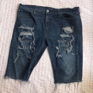 Levi’s cut off jean shorts